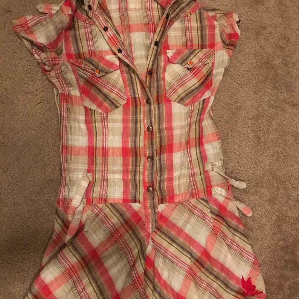 Plaid tunic